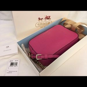 Coach Saffiano Leather Flight Wristlet